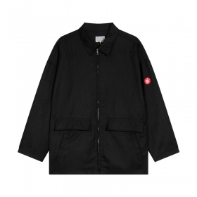 Легкая черная рубашка Cav empt на молнии с воротником и карманами