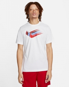 Стильная Nike белая футболка выполнена из 100% хлопка