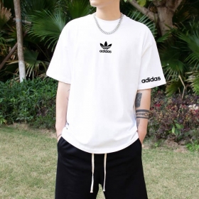 Adidas универсальная белая с коротким рукавом футболка