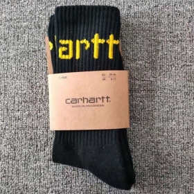Carhartt чёрные длинные с вышитым логотипом беренда носки