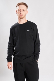 Свитшот чёрный Nike с надписью на рукаве Dri-fit прямого кроя