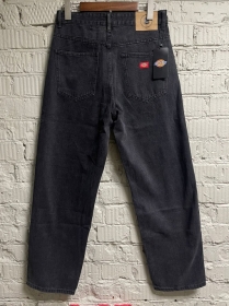 Чёрные широкие прямые джинсы Dickies со средней посадкой