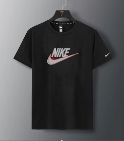 Базовая Nike чёрная с логотипом футболка с круглым вырезом горловины
