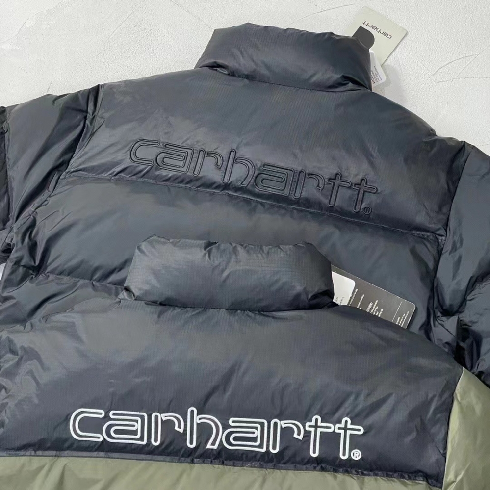 CARHARTT темно-синяя куртка на молнии с надписью на спине