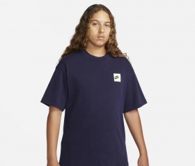 Nike с принтом скелета на спине футболка в темно-синем цвете