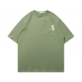 100% хлопковая зелёная футболка от бренда Savage Base