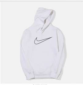 Белый худи Nike Swoosh c контурным лого на груди