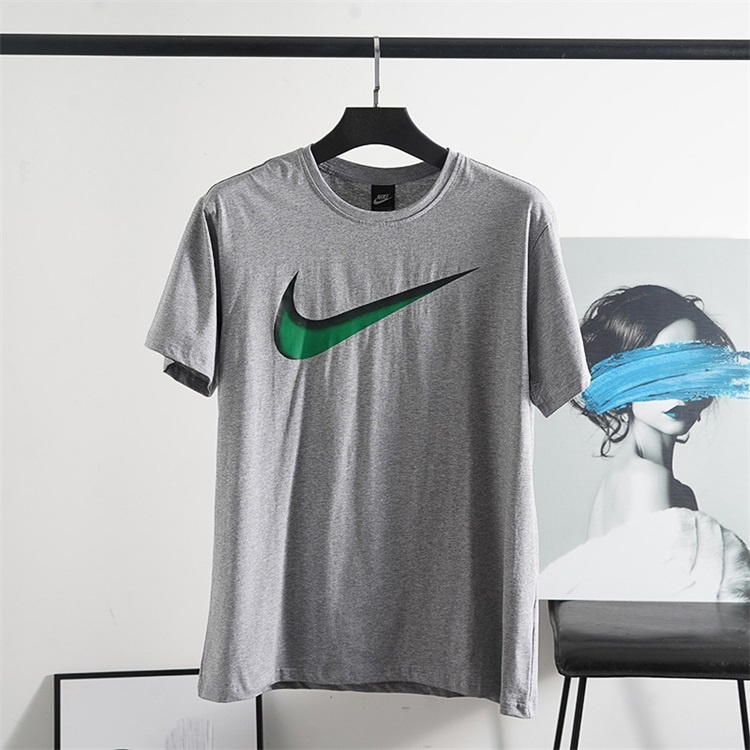 Базовая Nike серая футболка прямого кроя со спущенным рукавом