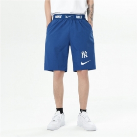 Nike & MLB синие быстросохнущие шорты на плотной резинке