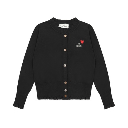 С ажурными краями черного цвета Vivienne West Wood кофта