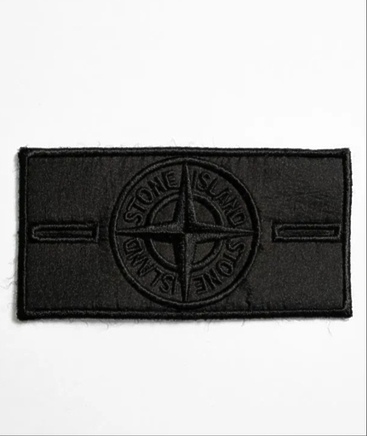 Чёрный классический Stone Island патч 