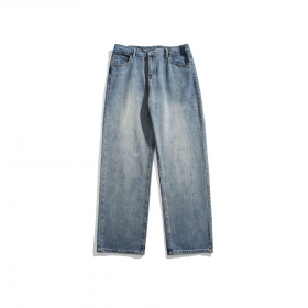 Комфортные синие джинсы с потертостями спереди ACUS