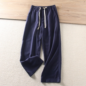 Базовые темно-синие штаны Street Classic Clothes с широкими штанинами