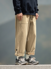 Универсальные бежевые штаны Cityboy с застежкой на штанине снизу