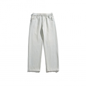 Изысканные джинсы в белом цвете ACUS прямого кроя модель