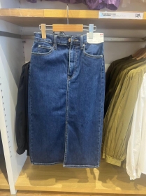 Юбка-трапеция джинсовая от Street Classic Clothes средней длины