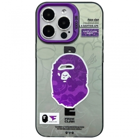 Прозрачный серый чехол для телефонов iPhone от ВAPE "Человек-обезьяна"