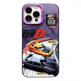 Модный фиолетовый чехол для телефонов iPhone с автомобилями Мазда