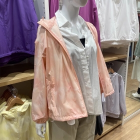 Трендовая розовая ветровка Street Classic Clothes с принтом из пятен