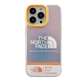 Чехол на телефон iPhone 14Promax от бренда ТNF с белым логотипом 
