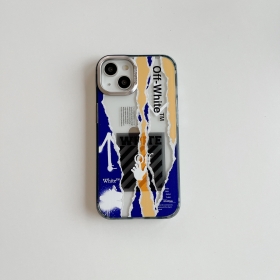 Оригинальный синий чехол для телефонов iPhone от OFF-WHITE защитный