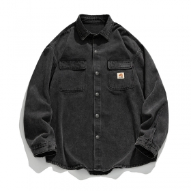 Cityboy с нагрудными карманами рубашка на кнопках в черном цвете
