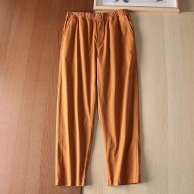 Базовые коричневые штаны Street Classic Clothes в стиле японское ретро