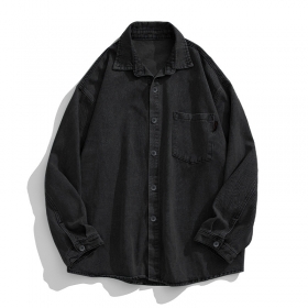 Комфортная джинсовая рубашка Cityboy в черном цвете