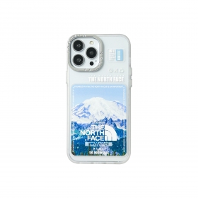С принтом заснеженных гор белый чехол для телефонов iPhone от TNF