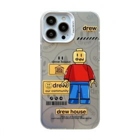 С принтом лего человечка чехол для телефонов iPhone от DREW
