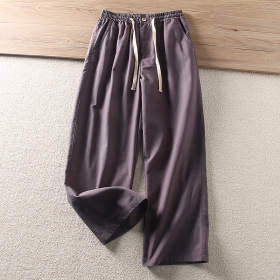 Прямого кроя темно-фиолетовые штаны от бренда Street Classic Clothes