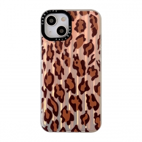 С леопардовым коричневым принтом чехол к телефонам iPhone силиконовый