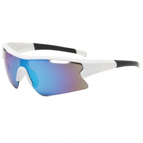 Бело-черные защитные спортивные очки с антибликовыми линзами
