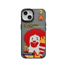 Серый чехол для телефонов iPhone с ярким клоуном от McDonald's