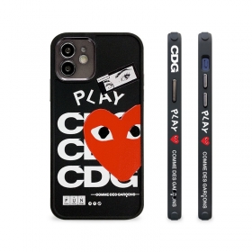 От PLAY черный чехол для телефонов iPhone с принтом красного сердечка