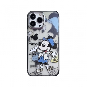 С мультяшным серо-синим принтом Микки Мауса чехол для телефонов iPhone