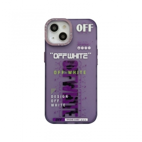 Брендовый чехол OFF WHITE для телефонов iPhone фиолетовый