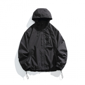 ACUS стильная черного цвета куртка с карманами на молнии