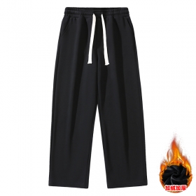 Прочные теплые черного цвета штаны от бренда ACUS на резинке