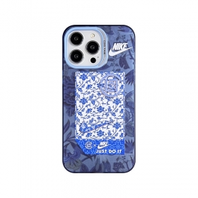 С цветочным логотипом чехол для телефонов iPhone от NIKE синий