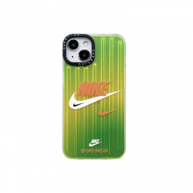 Зеленый чехол с брендовым принтом NIKE для телефонов iPhone