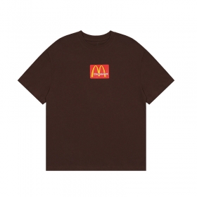 Travis Scott X CACTUS JACK футболка коричневая с круглым вырезом
