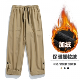 Трендовые бежевого цвета штаны Cityboy модель с утеплением