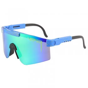 Синие спортивные очки VIPER с усиленной оправой с логотипом