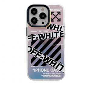 От OFF-WHITE чехол для телефонов iPhone белый с черными полосами