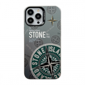 Защитный чехол для телефонов iPhone от бренда STONE ISLAND зеленый 