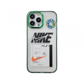 Зеленый прозрачный с логотипом NIKE чехол для телефонов iPhone