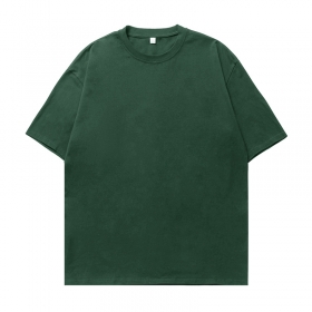 Уютная хлопковая футболка в темно-зеленом цвете Cityboy