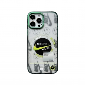 Зеленый с лого бренда NIKE чехол для телефонов iPhone зеленого цвета
