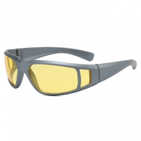 Спортивные очки желто-серого цвета с солнцезащитной линзой